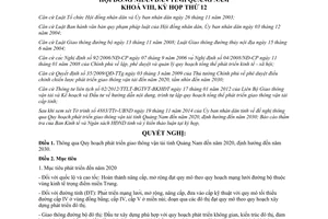 Nghị quyết 133/2014/NQ-HĐND Quy hoạch phát triển giao thông vận tải Quảng Nam đến 2020 định hướng 2030