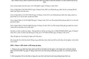 Thông tư 190/2014/TT-BTC chính sách hỗ trợ tiền điện cho hộ nghèo hộ chính sách xã hội