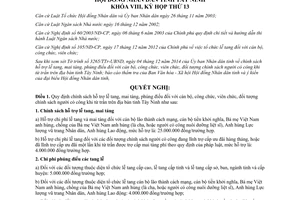 Nghị quyết 36/2014/NQ-HĐND hỗ trợ lễ tang mai táng phúng điếu cán bộ công viên chức người có công tỉnh Tây Ninh