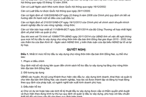 Nghị quyết 149/2014/NQ-HĐND mức hỗ trợ đầu tư xây dựng chợ nông thôn Đồng Nai 2015 2020