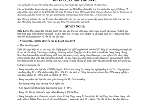 Nghị quyết 148/2014/NQ-HĐND mục tiêu nhiệm vụ kế hoạch năm 2015 tỉnh Lạng Sơn