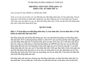 Nghị quyết 166/2014/NQ-HĐND phương hướng nhiệm vụ năm 2015 tỉnh Long An