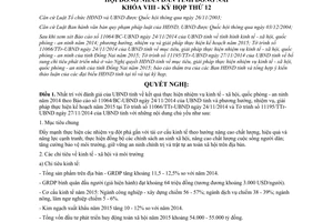 Nghị quyết 139/2014/NQ-HĐND giải pháp thực hiện nhiệm vụ kinh tế xã hội quốc phòng an ninh Đồng Nai 2015