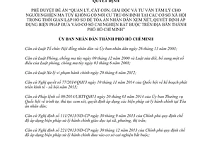 Quyết định 6045/QĐ-UBND 2014 Quản lý cắt cơn giải độc tư vấn tâm lý người nghiện ma túy Hồ Chí Minh