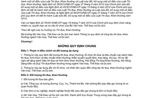 Thông tư 21/2014/TT-BVHTTDL công tác thi đua khen thưởng ngành Văn hóa Thể thao Du lịch