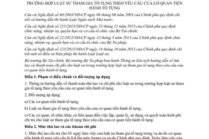 Thông tư liên tịch 191/2014/TTLT-BTC-BTP hướng dẫn thù lao chi phí cho luật sư theo yêu cầu cơ quan tiến hành tố tụng