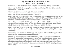 Nghị quyết 92/2014/NQ-HĐND phí thẩm định hồ sơ điều kiện hành nghề khoan nước dưới đất Tiền Giang