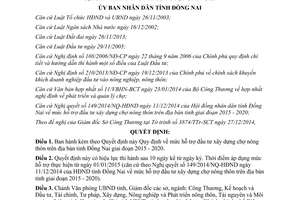 Quyết định 72/2014/QĐ-UBND mức hỗ trợ đầu tư xây dựng chợ nông thôn Đồng Nai 2015 2020