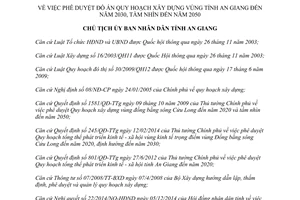 Quyết định 2274/QĐ-UBND 2014 đồ án quy hoạch xây dựng vùng An Giang 2030 2050