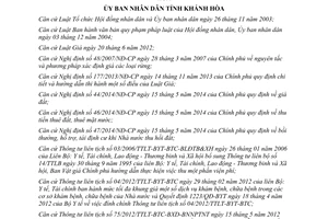 Quyết định 33/2014/QĐ-UBND Quy định quản lý nhà nước giá Khánh Hòa