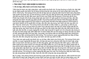 Báo cáo 382/BC-BTP tình hình ban hành văn bản quy định chi tiết thi hành luật pháp lệnh 2014