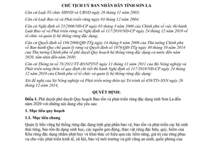 Quyết định 3584/QĐ-UBND 2014 Bảo tồn Phát triển rừng đặc dụng Sơn La 2020