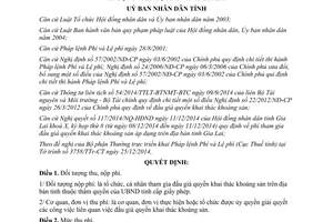 Quyết định 43/2014/QĐ-UBND quy định phí tham gia đấu giá quyền khai thác khoáng sản Gia Lai