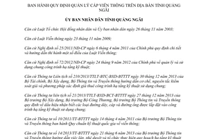 Quyết định 63/2014/QĐ-UBND quản lý cáp viễn thông Quảng Ngãi