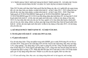 Chỉ thị số 29/CT-UBND kế hoạch phát triển kinh tế xã hội dự toán ngân sách nhà nước Thái Bình 2014