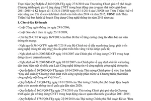 Kế hoạch 126/KH-UBND Ứng dụng Công nghệ thông tin tỉnh Thừa Thiên Huế 2015 2014