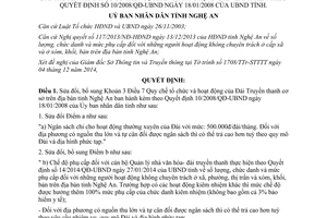 Quyết định 95/2014/QĐ-UBND sửa đổi Quy chế tổ chức và hoạt động của Đài Truyền thanh cơ sở Nghệ An