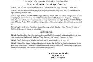 Quyết định 63/2014/QĐ-UBND quản lý nhà nước đối với khu công nghiệp Bà Rịa Vũng Tàu