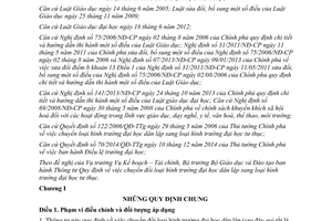 Thông tư 45/2014/TT-BGDĐT chuyển đổi loại hình trường đại học dân lập sang loại hình trường đại học tư thục