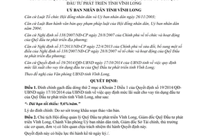 Quyết định 1893/QĐ-UBND 2014 đính chính 19/2014/QĐ-UBND lvay tín dụng Quỹ Đầu tư Vĩnh Long