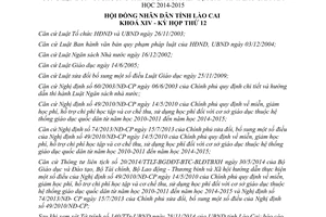 Nghị quyết 38/2014/NQ-HĐND học phí mầm non phổ thông công lập đại trà Lào Cai 2014 2015