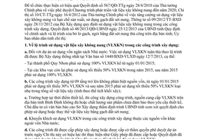 Chỉ thị 02/2014/CT-UBND sử dụng vật liệu xây không nung hạn chế sản xuất sử dụng gạch đất sét nung Bình Định