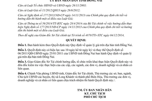 Quyết định 63/2014/QĐ-UBND quản lý giá Đồng Nai