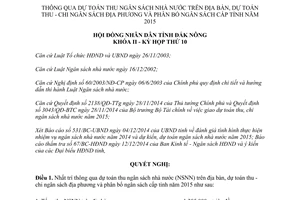 Nghị quyết 24/NQ-HĐND 2014 dự toán thu ngân sách nhà nước chi ngân sách địa phương Đắk Nông