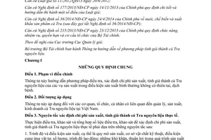 Thông tư 198/2014/TT-BTC hướng dẫn tính giá thành cá Tra nguyên liệu