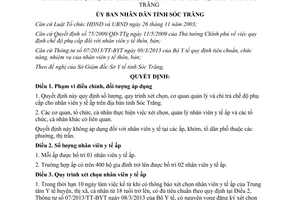Quyết định 30/2014/QĐ-UBND số lượng cơ quan quản lý chi trả chế độ phụ cấp nhân viên y tế ấp Sóc Trăng