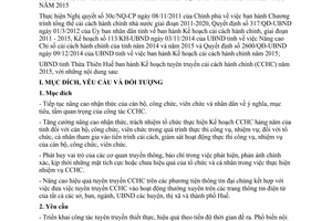 Kế hoạch 129/KH-UBND tuyên truyền cải cách hành chính Thừa Thiên Huế 2015 2014