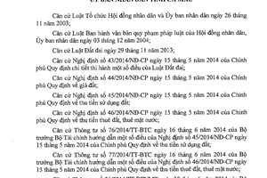 Quyết định 32/2014/QĐ-UBND Quy định Hệ số điều chỉnh giá đất 2015 Cà Mau