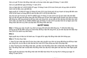 Nghị quyết 40/2014/NQ-HĐND chuyển mục đích sử dụng đất trồng lúa đất rừng phòng hộ Bắc Kạn 2015