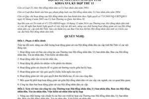 Nghị quyết 118/2014/NQ-HĐND hoạt động giám sát Hội đồng nhân dân các cấp Hà Tĩnh