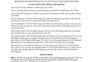 Quyết định 29/2014/QĐ-UBND sửa đổi 26/2012/QĐ-UBND quản lý nhà nước báo chí tỉnh Tuyên Quang