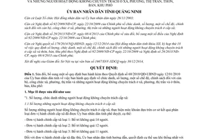 Quyết định 3400/2014/QĐ-UBND sửa đổi 68/2010/QĐ-UBND chế độ cán bộ công chức xã phường Quảng Ninh