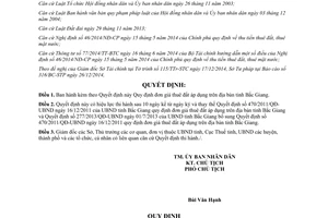 Quyết định 871/2014/QĐ-UBND Quy định đơn giá thuê đất tỉnh Bắc Giang