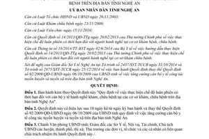 Quyết định 124/2014/QĐ-UBND chế độ luân phiên có thời hạn cán bộ y tế Nghệ An