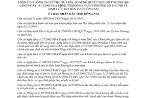 Quyết định 75/2014/QĐ-UBND phương án thu phí vệ sinh Đồng Nai