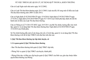Hướng dẫn 05/STC-QLNS 2014 trích lập quản lý sử dụng Quỹ Thi đua khen thưởng Hà Giang