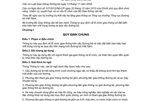 Thông tư 84/2014/TT-BGTVT tổ chức giao thông đặt biển báo hiệu chế trọng lượng xe qua cầu đường bộ