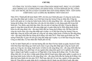 Chỉ thị 32/2014/CT-UBND gọi công dân nhập ngũ lực lượng dự bị động viên năm 2015 Hồ Chí Minh