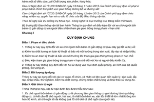 Thông tư 86/2014/TT-BGTVT điều kiện xe chở người 4 bánh có gắn động cơ