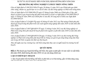 Quyết định 5499/QĐ-BNN-CB 2014 chế biến bảo quản cà phê gắn với sản xuất xuất khẩu đến 2020