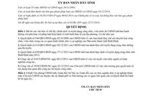 Quyết định 4295/QĐ-UBND 2014 bãi bỏ văn bản chính sách tuyển dụng công viên chức Bình Định