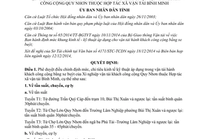 Quyết định 35/2014/QĐ-UBND chỉ tiêu kinh tế kỹ thuật trong vận tải hành khách xe buýt Bình Định