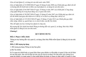 Thông tư 184/2014/TT-BTC hướng dẫn quản lý sử dụng khai thác Phần mềm Quản lý đăng ký tài sản nhà nước