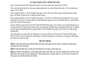 Quyết định 31/2014/QĐ-UBND quản lý nhà nước thông tin đối ngoại Yên Bái