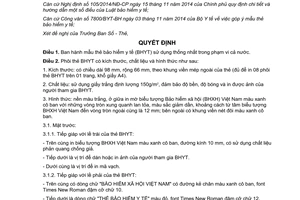 Quyết định 1313/QĐ-BHXH 2014 ban hành mẫu thẻ bảo hiểm y tế