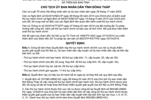 Quyết định 1217/QĐ-UBND-HC 2014 công bố thủ tục hành chính mới sửa đổi bổ sung bãi bỏ nội vụ Đồng Tháp